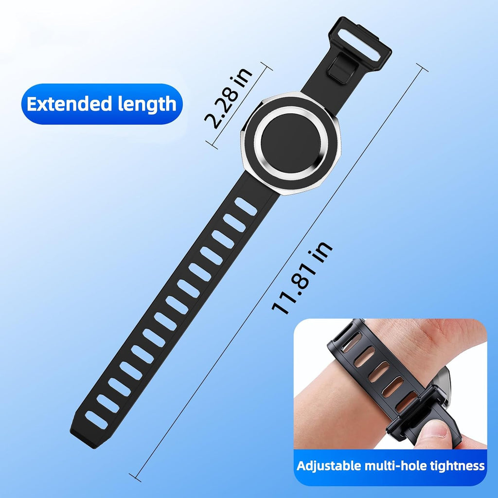 Magnetic Phone Mount with Flexible Bendable Mounting, Compatible with Magsafe, Gym, Steering Wheel, Stroller & Wrist Strap, Universal for Iphone 17/16/15/14/13/12, Treadmill, Shopping Cart