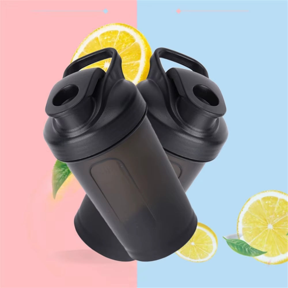 Portable 300Ml Protein Powder Shaker Bottle Mixing Cup with Scale Leakproof Water Bottle for Gym Outdoor Fitness Training Sport