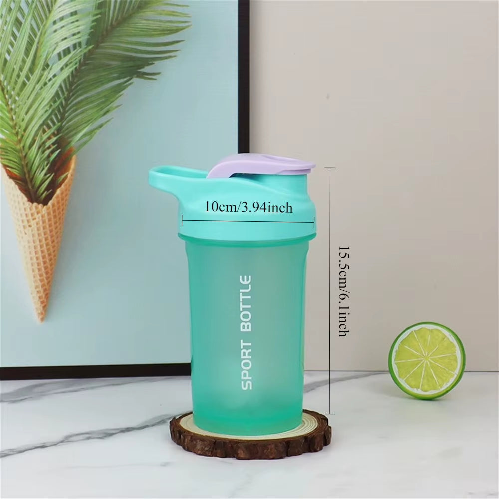 Portable 300Ml Protein Powder Shaker Bottle Mixing Cup with Scale Leakproof Water Bottle for Gym Outdoor Fitness Training Sport