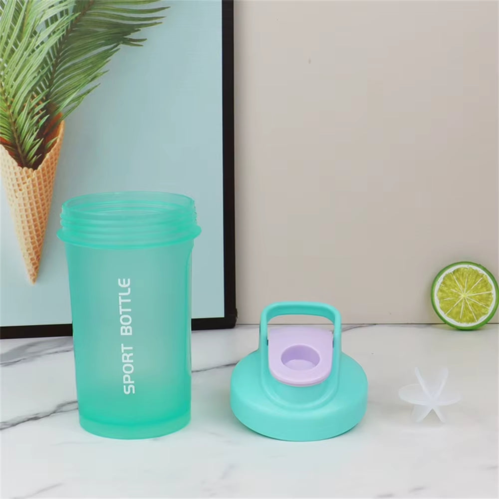 Portable 300Ml Protein Powder Shaker Bottle Mixing Cup with Scale Leakproof Water Bottle for Gym Outdoor Fitness Training Sport